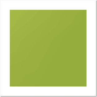 Minimalist dusty yellowish green color decor. Chartreuse color. Posters and Art